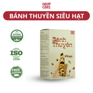 Bánh Thuyền Siêu Hạt Hỗ Trợ Ăn Kiêng, Gấp Đôi Dinh Dưỡng - Halo Cake - Hộp 300g