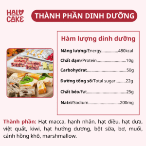 thành phần Kẹo nougat